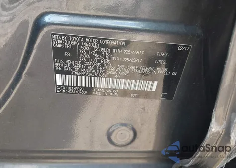 2017 Toyota Rav4 Le from USA, damaged, VIN JTMBFREV2HJ701869